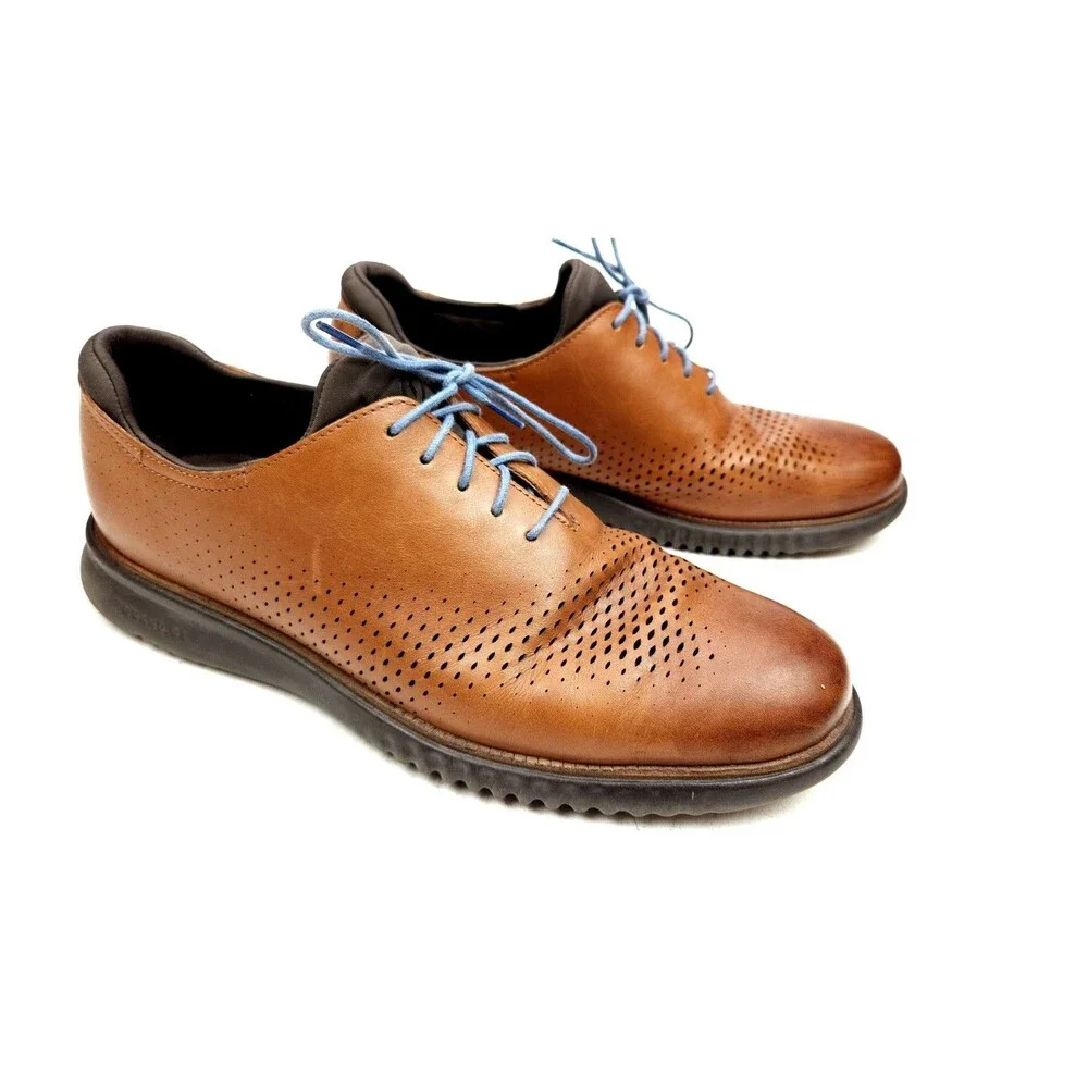 Cole Haan 2.Zerogrand Laser Wing Tip Oxford Lined Men's Size 10 M